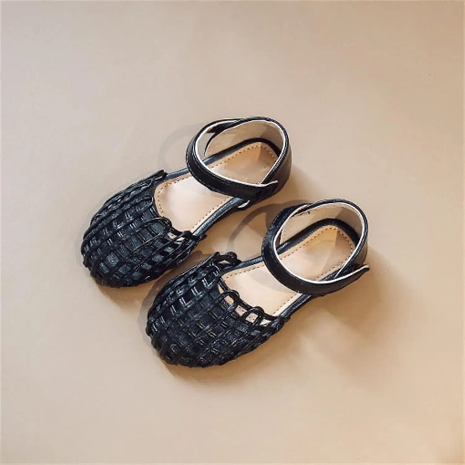 Girls Sandals Grils Dress Shoes Beach Vacation Daily Open Toe Glitter for Little/Big Kids Toddler Slip on Flip Flops for Girls (Black, 9 Toddler)