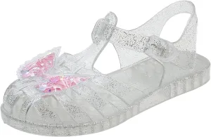 Girls Sandals Open Toe Crystal Jelly Shoes Flashing Butterfly Children Sandals Summer Baby Shoes Girls Trend