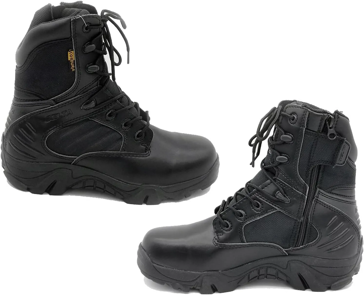 High Rise Hiking Boots, High- top Combat Tactical Boots,Man' s Outdoor Breathable Desert Shoes, Side Zipper Army Patrol Safety Footwear, for Trekking,Hunting, Working,Walking,Climbing