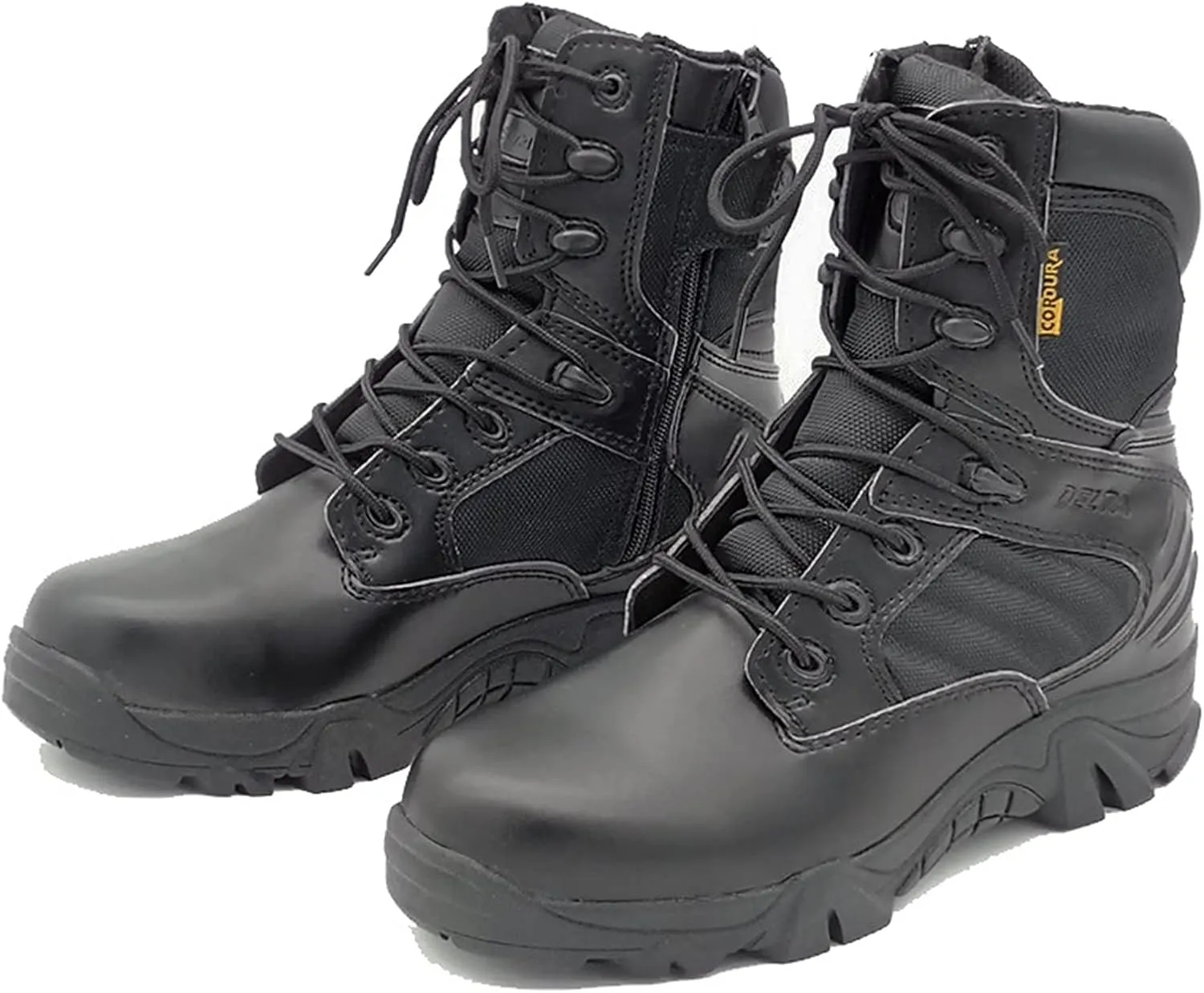 High Rise Hiking Boots, High- top Combat Tactical Boots,Man' s Outdoor Breathable Desert Shoes, Side Zipper Army Patrol Safety Footwear, for Trekking,Hunting, Working,Walking,Climbing
