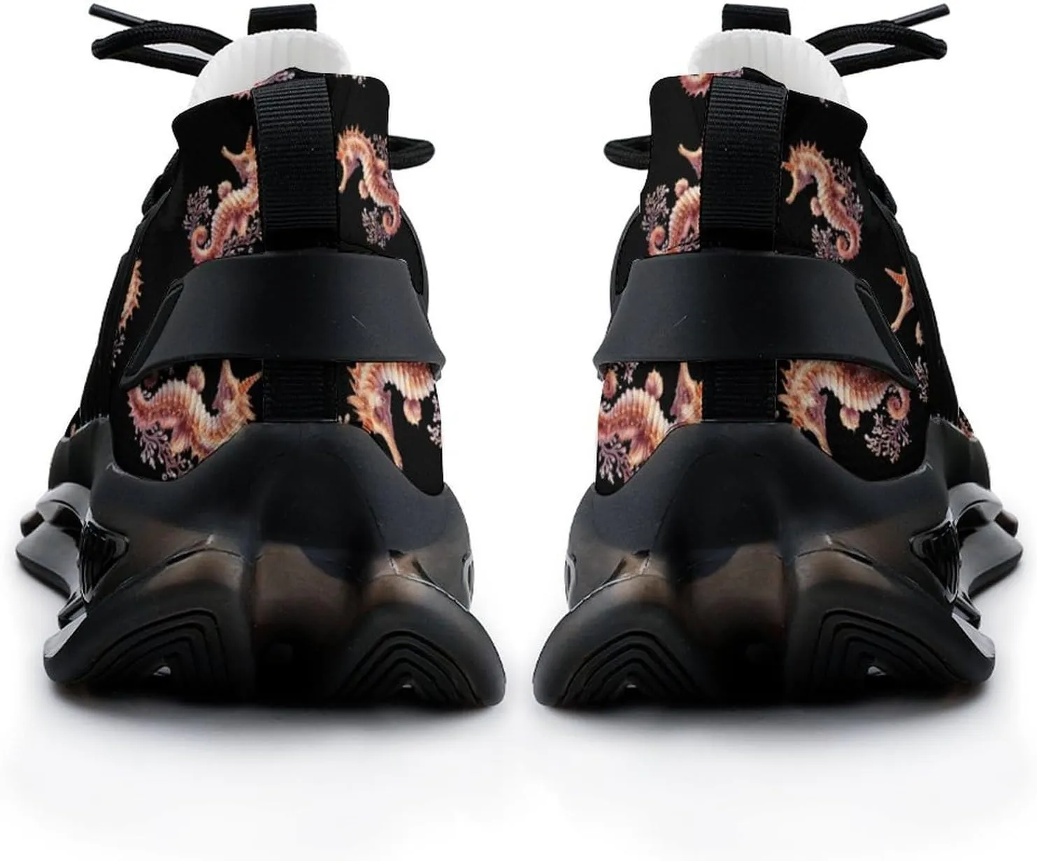 Hippocampus Seahorse Coral Men's Running Shoes Lightweight Walking Shoe Breathable Sneaker