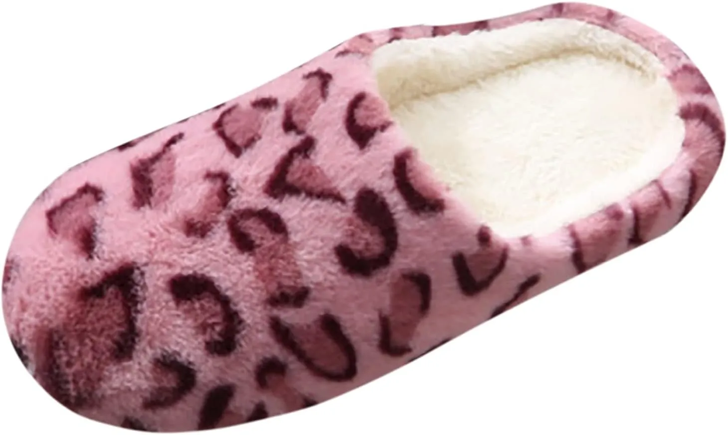 House Slippers for Women Fuzzy Unisex Memory Foam Soft Plush Fleece Lined Winter Indoor Shoes Anti-Skid Rubber Sole