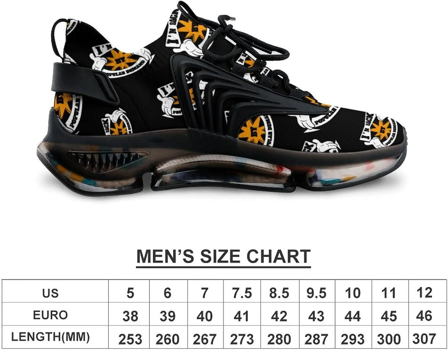I'm Back by Popular Demand Men's Running Shoes Lightweight Walking Shoe Breathable Sneaker