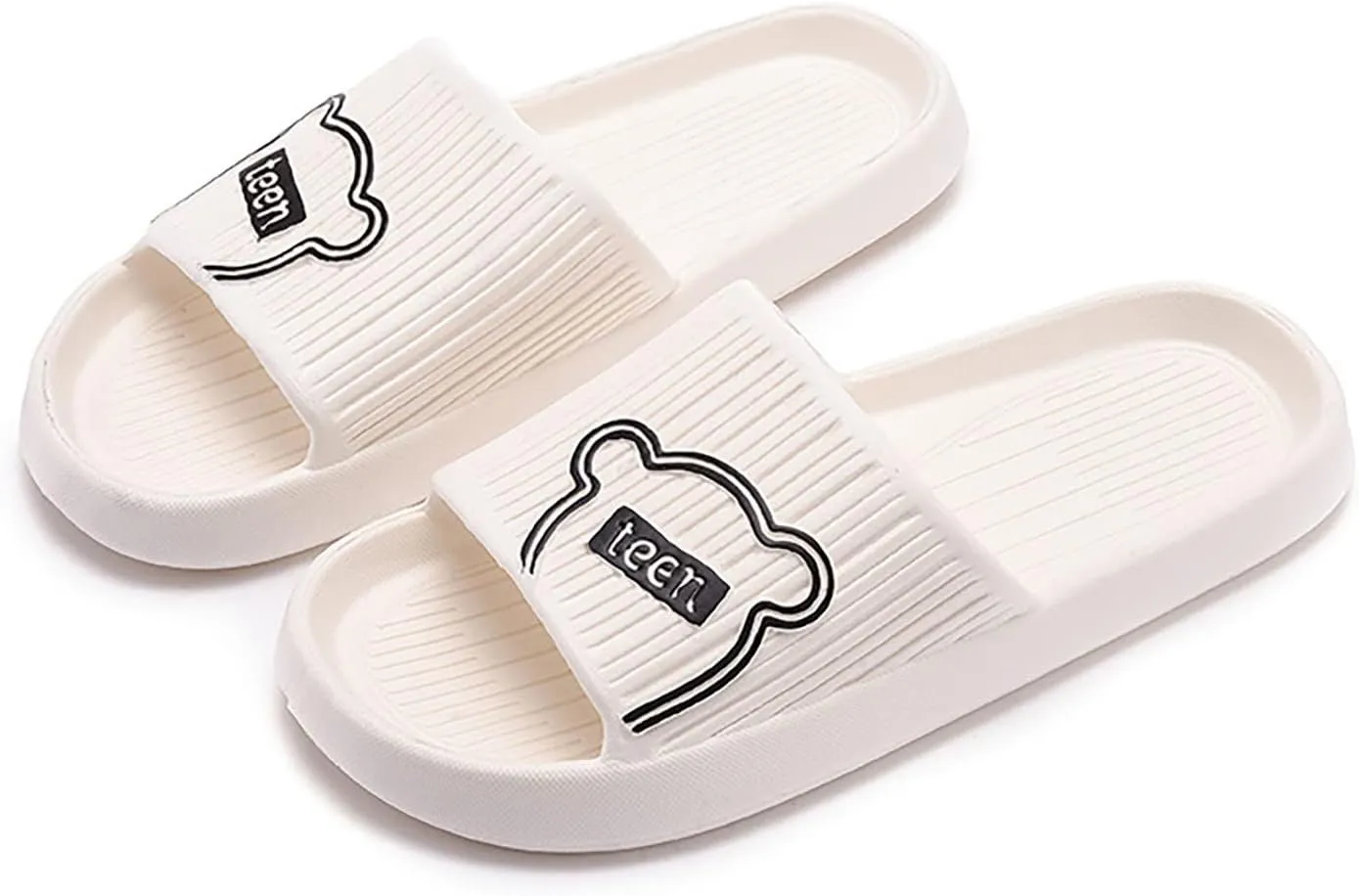 Indoor Slippers Mens Quick Drying Shower Slippers with Open Toe Lightweight Beach Sandals with Drain Holes
