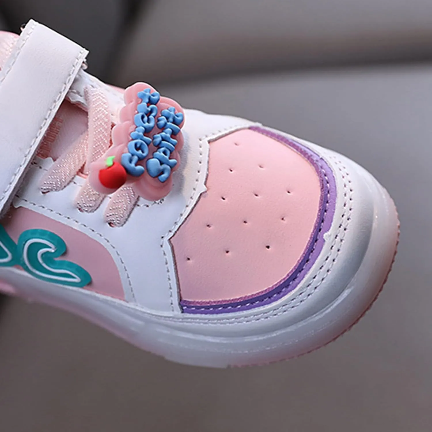Infant Toddler Sneakers for Boys Girls Light Up Mesh Breathable Lightweight Soft Sole Casual Sport Shoes for Kids