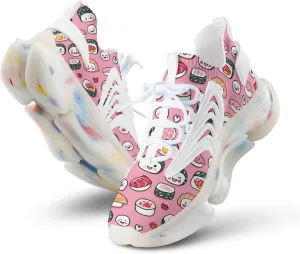 Japanese Sushi Food Men's Running Shoes Lightweight Walking Shoe Breathable Sneaker
