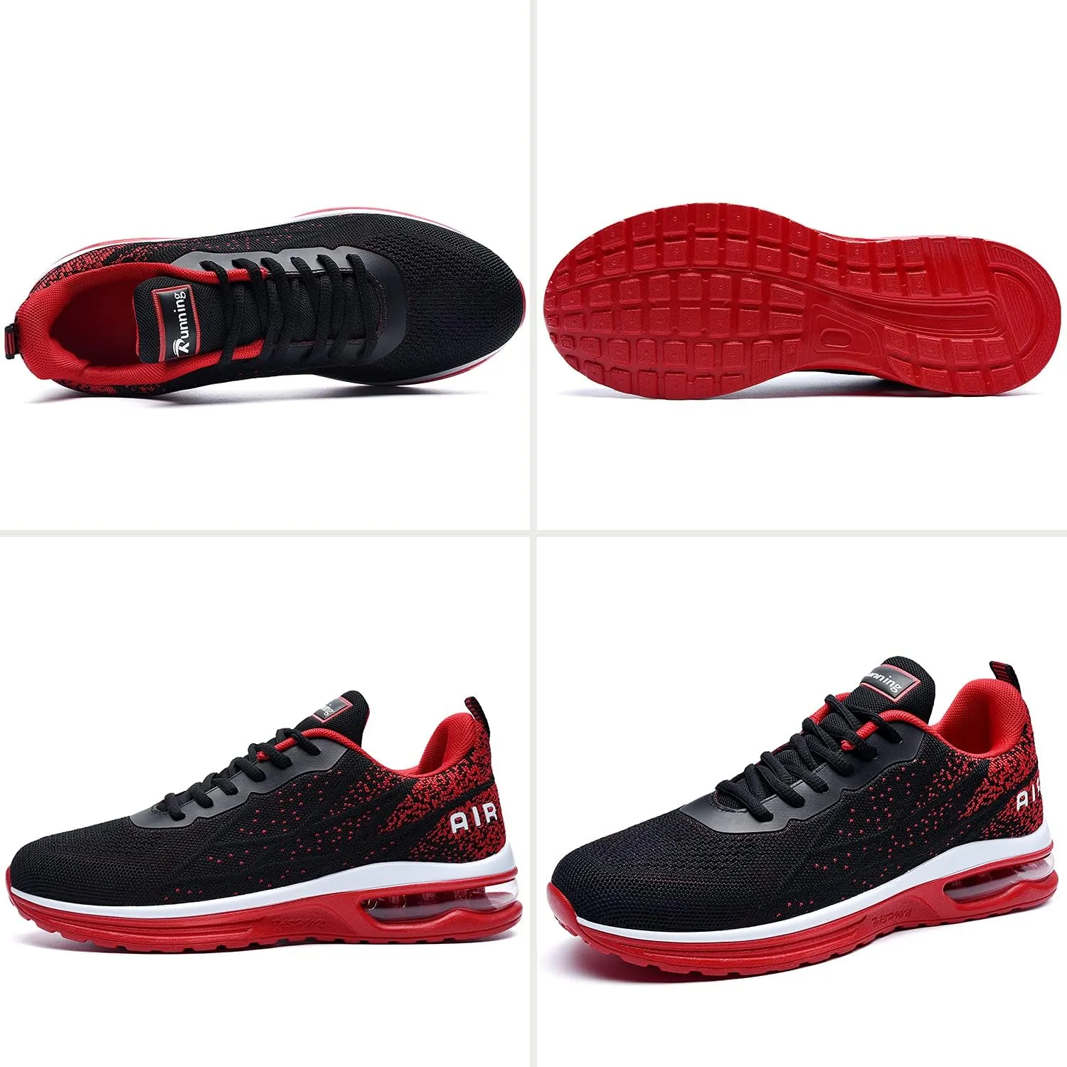 JARLIF Men's Lightweight Athletic Running Shoes Breathable Sport Air Fitness Gym Jogging Sneakers (Size 6.5-12.5)