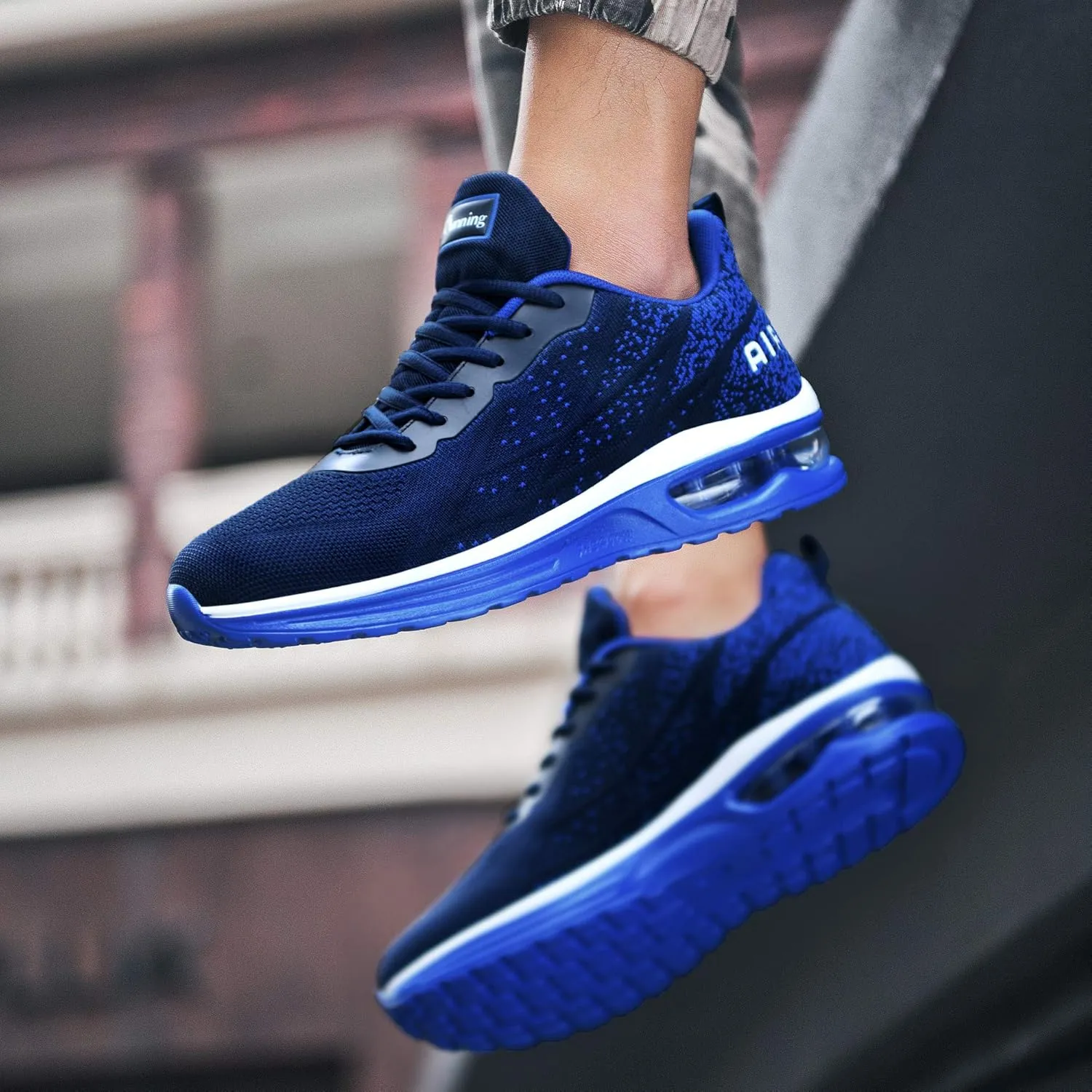 JARLIF Men's Lightweight Athletic Running Shoes Breathable Sport Air Fitness Gym Jogging Sneakers (Size 6.5-12.5)