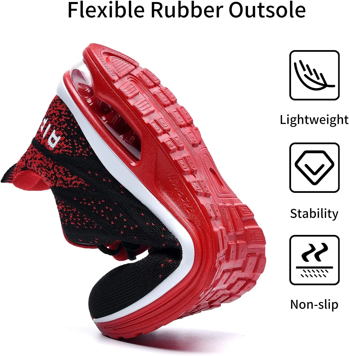 JARLIF Men's Lightweight Athletic Running Shoes Breathable Sport Air Fitness Gym Jogging Sneakers (Size 6.5-12.5)