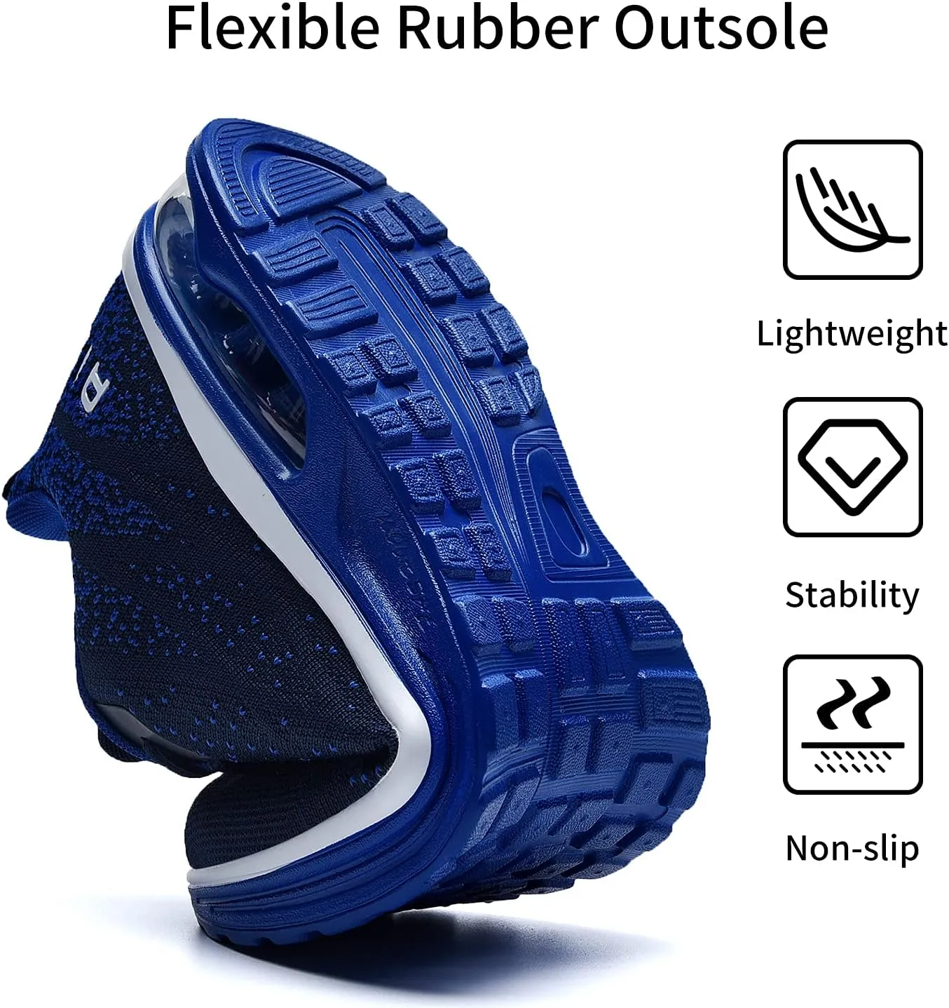 JARLIF Men's Lightweight Athletic Running Shoes Breathable Sport Air Fitness Gym Jogging Sneakers (Size 6.5-12.5)