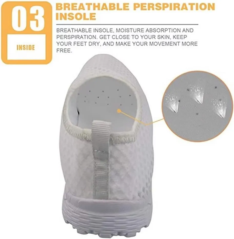 Jeiento Christmas Shoes for Women Men Fashion Mesh Workout Casual Shoes Non Slip Walking Shoes,Breathable Trainers Mesh Shoes