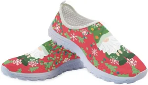 Jeiento Christmas Shoes for Women Men Fashion Mesh Workout Casual Shoes Non Slip Walking Shoes,Breathable Trainers Mesh Shoes