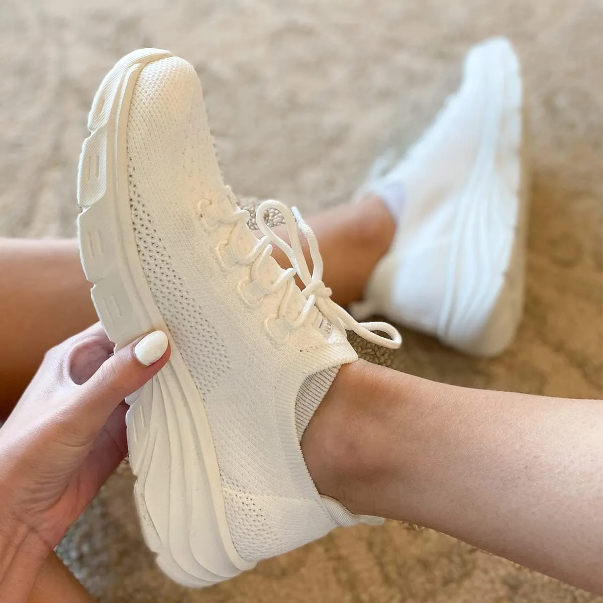 JENN ARDOR Women's Walking Shoes Athletic Slip-on Sock Sneakers Casual Active Running Lightweight Anti-Slip Elastic Tennis Sneakers