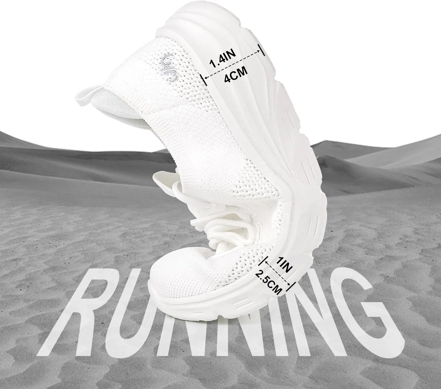 JENN ARDOR Women's Walking Shoes Athletic Slip-on Sock Sneakers Casual Active Running Lightweight Anti-Slip Elastic Tennis Sneakers