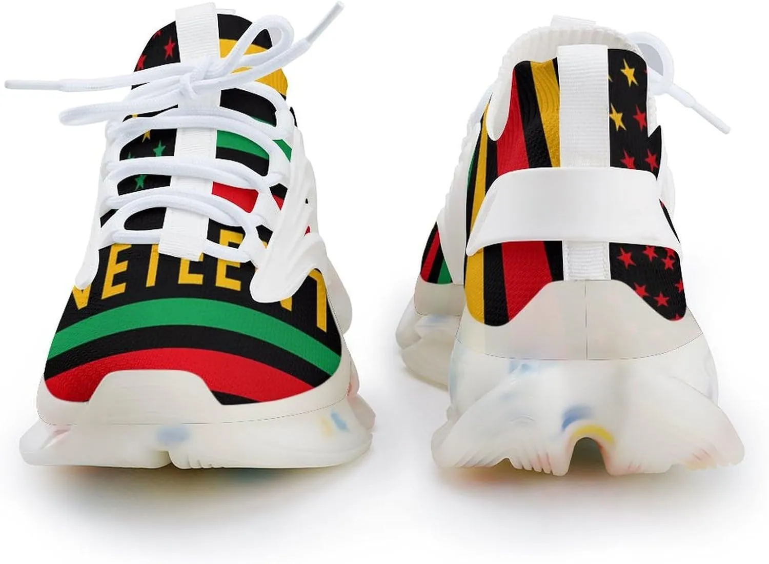 Juneteenth Flag Black Liberation Month Men's Running Shoes Lightweight Walking Shoe Breathable Sneaker