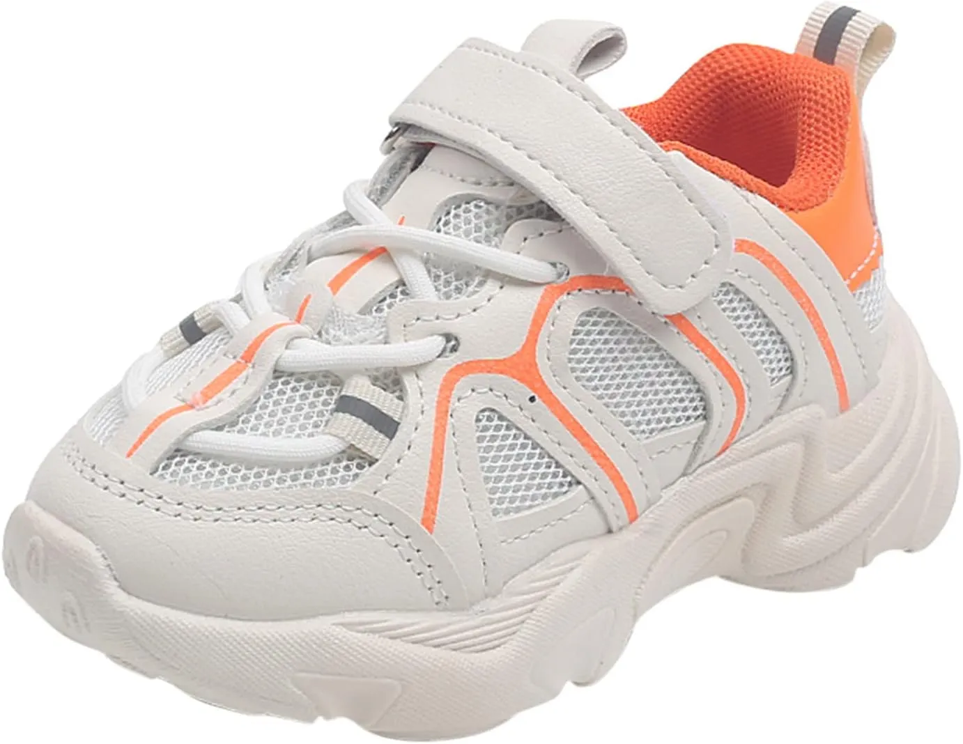 Kids Boys Girls Adjustable Straps Sneakers Toddler Baby Athletic Shoes Mesh Sport Running Shoes for 1-7Years