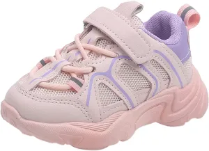 Kids Boys Girls Adjustable Straps Sneakers Toddler Baby Athletic Shoes Mesh Sport Running Shoes for 1-7Years