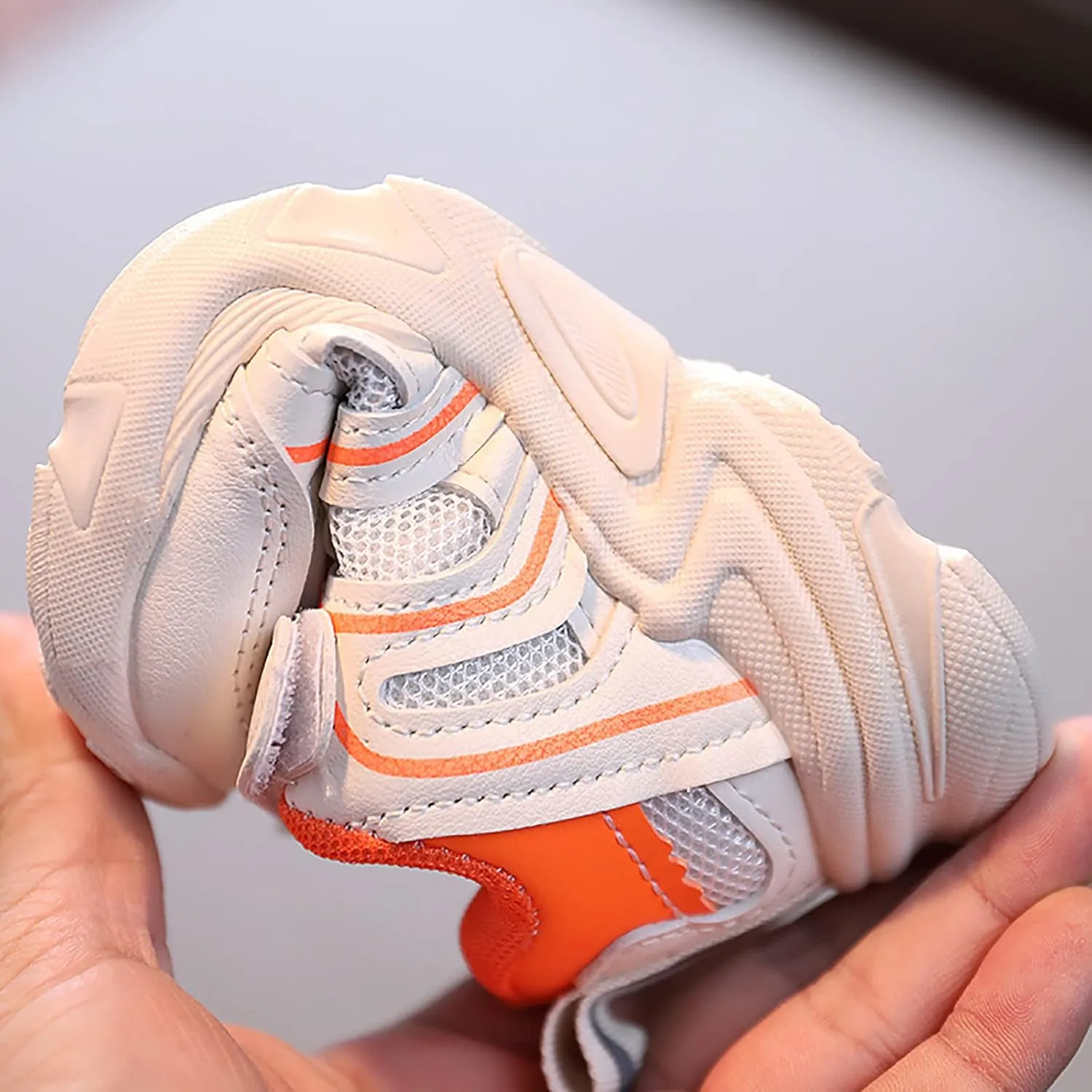 Kids Boys Girls Adjustable Straps Sneakers Toddler Baby Athletic Shoes Mesh Sport Running Shoes for 1-7Years
