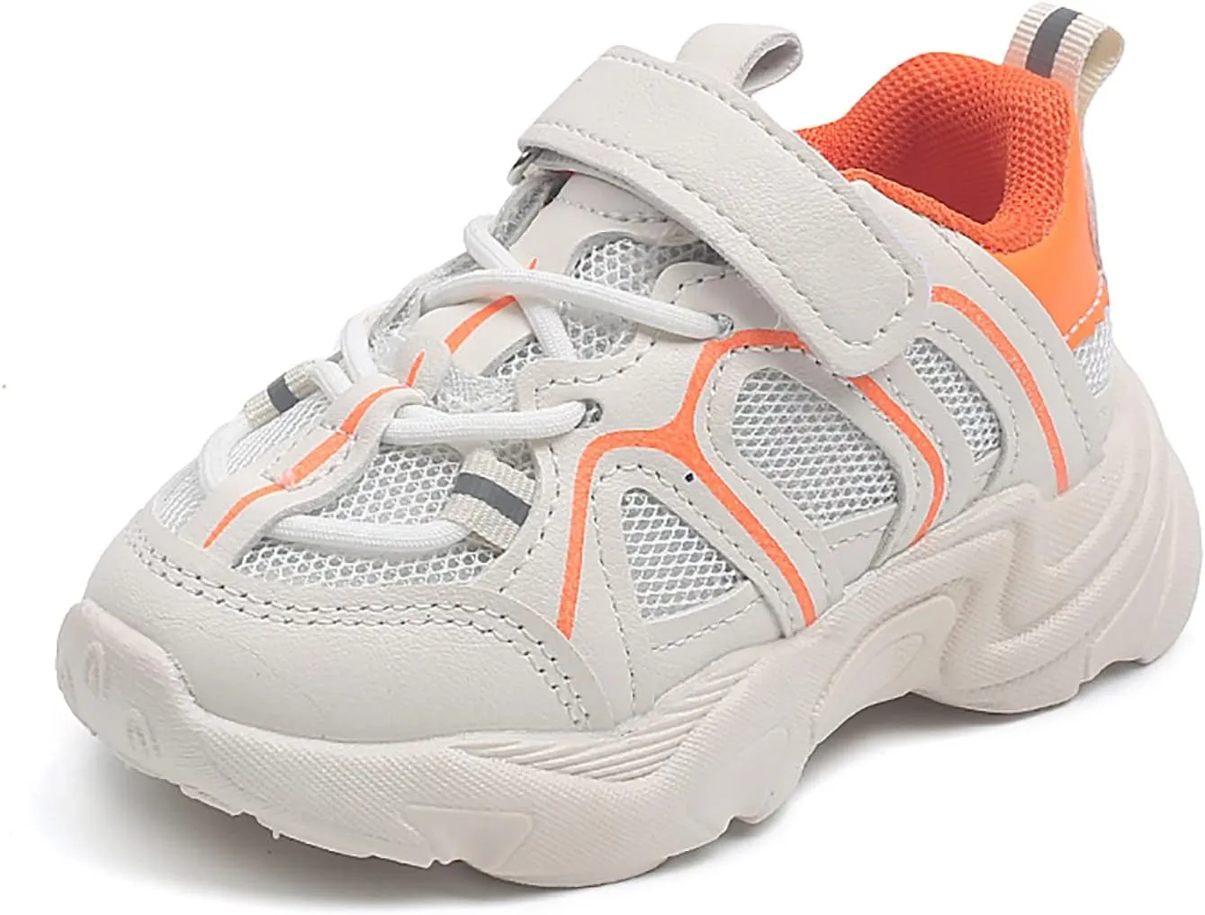 Kids Boys Girls Adjustable Straps Sneakers Toddler Baby Athletic Shoes Mesh Sport Running Shoes for 1-7Years
