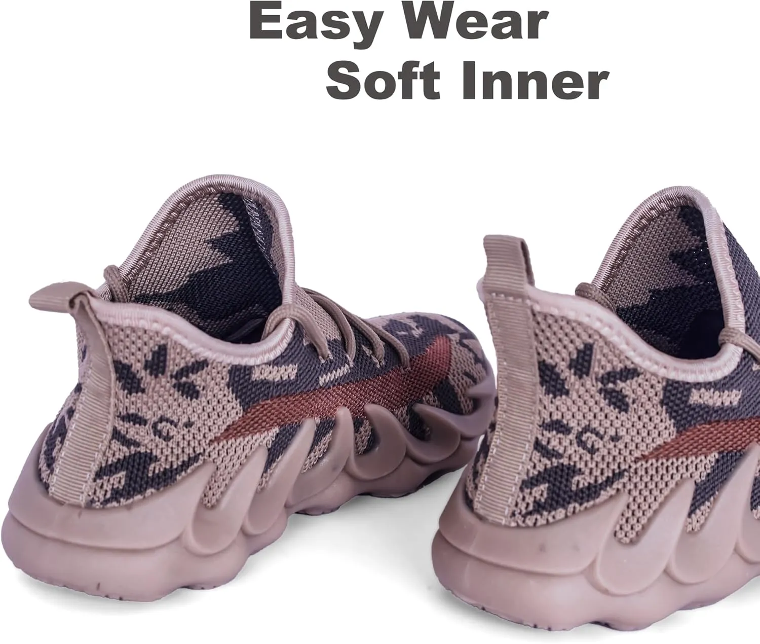 Kids Outdoor Running Shoes, Boys Non-Slip Mesh Lightweight Walking Sneakers, Girls Athletic Sports Tennis Shoes