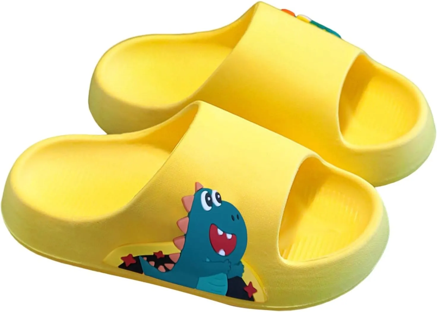 Kids Toddler Boys Girls Cloud Slide Dinosaur Shower Slippers Soft Bottom Non Slip Quick-Dry Dinosaur Slippers