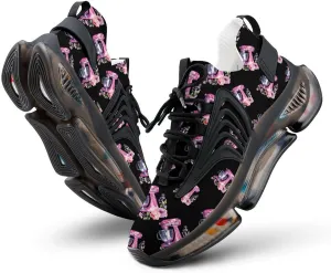 Kitchen Mixer with Floral Watercolor Men's Running Shoes Lightweight Walking Shoe Breathable Sneaker