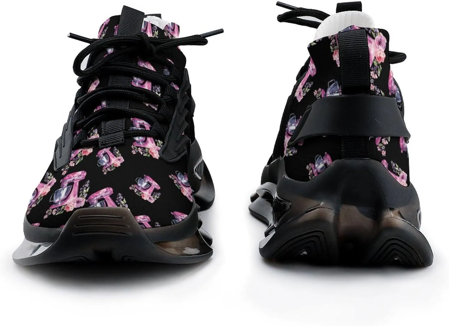 Kitchen Mixer with Floral Watercolor Men's Running Shoes Lightweight Walking Shoe Breathable Sneaker