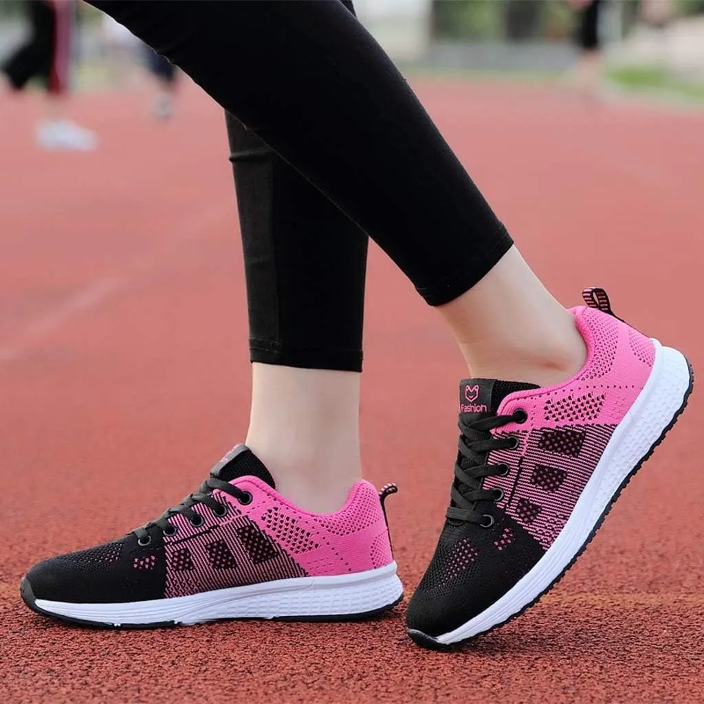 Ladies Mesh Breathable Non Slip Casual Walking Shoes Comfortable Lighweight Sneakers Low Top Slip on Soft Sole Outdoor Sports Shoes for Women