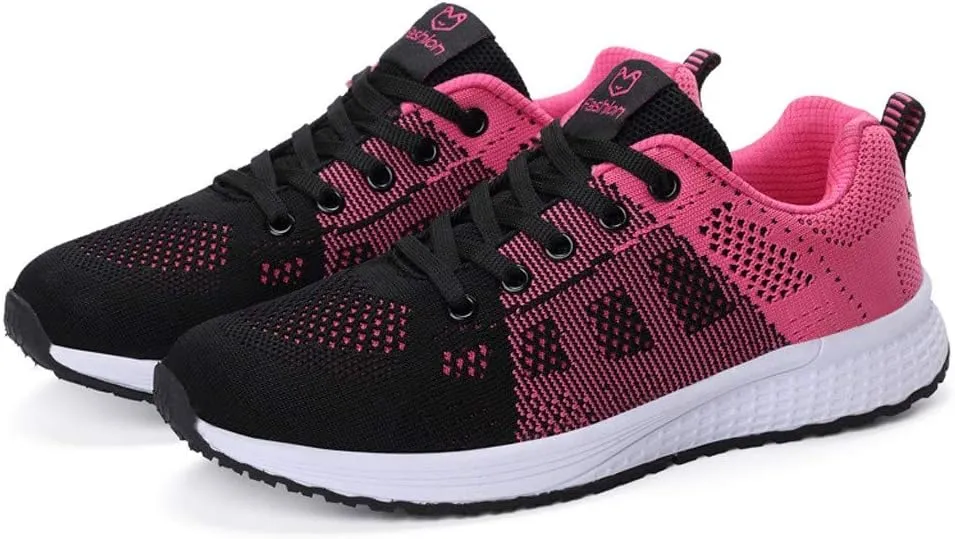 Ladies Mesh Breathable Non Slip Casual Walking Shoes Comfortable Lighweight Sneakers Low Top Slip on Soft Sole Outdoor Sports Shoes for Women