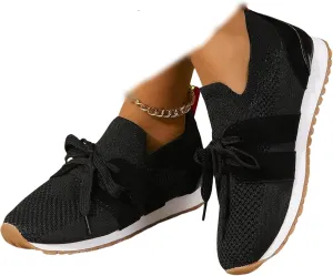 Ladmiple Running Shoes For Women Walking Tennis Shoes Slip On Memory Foam Lightweight Casual Non Slip Gym Athletic Sneakers