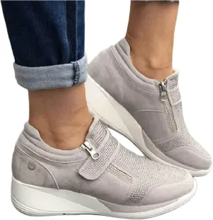 Ladmiple Shoes For Women Sneakers Slip Ons Fashion Comfortable Walking Shoes Dressy Casual Summer Non Slip Platform Shoe