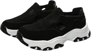 Ladmiple Shoes For Women Sneakers Slip Ons Memory Foam Comfort Walking Shoes Fashion Casual Summer Platform Flats Loafer