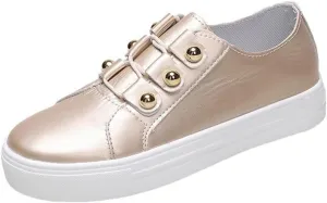 Ladmiple Shoes For Women Sneakers Slip Ons Walking Shoes Casual Lace Up Dressy Summer Fashion Cute Platform Flats Loafer