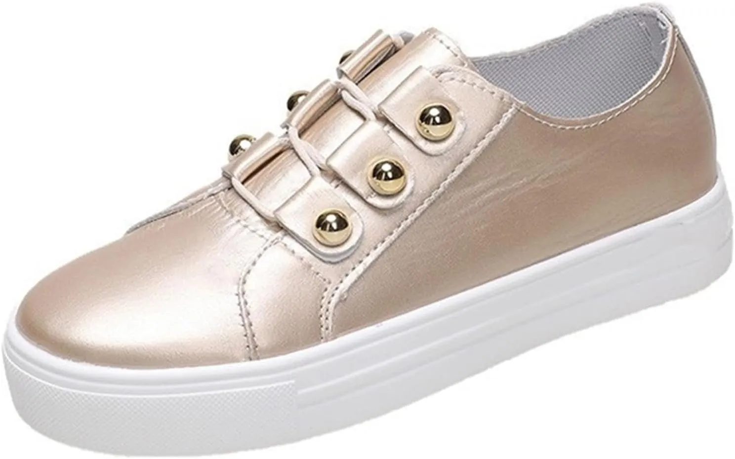 Ladmiple Shoes For Women Sneakers Slip Ons Walking Shoes Casual Lace Up Dressy Summer Fashion Cute Platform Flats Loafer