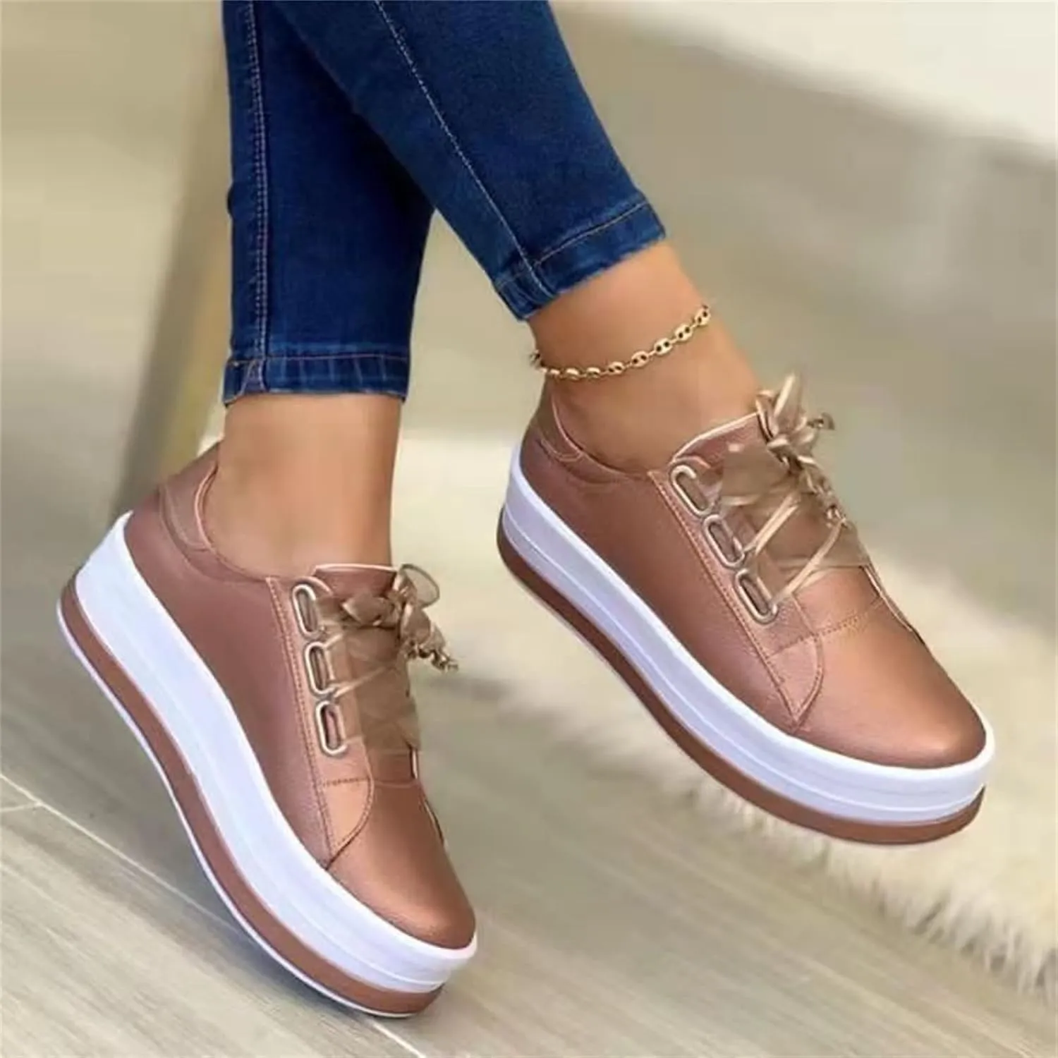 Ladmiple Shoes For Women Sneakers Trendy Canvas Shoes Casual Slip On Fashion Walking Shoes Dressy Summer Flats Loafers
