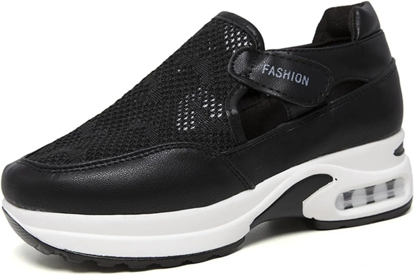 Ladmiple Shoes For Women Sneakers Trendy Slip On Breathe Walking Shoes Fashion Non Slip Platform Running Tennis Shoes