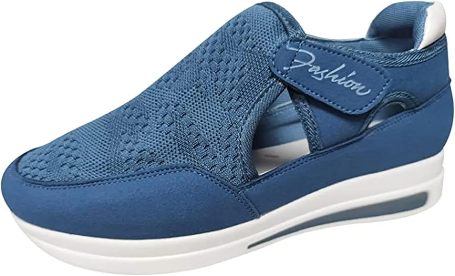 Ladmiple Sneakers For Women Slip On Wide Width Fashion Leather Walking Shoes Casual Summer Lace Up Platform Flats Loafer