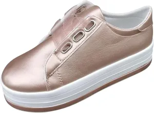 Ladmiple Womens Shoes Dressy Casual Loafers Leather Fashion Sneakers Casual Comfortable Platform Slip On Walking Shoes