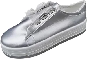 Ladmiple Womens Shoes Dressy Casual Loafers Memory Foam Slip On Leather Sneakers Comfort Fashion Lace Up Walking Shoes