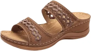 Lausiuoe Orthotic Sandals For Women Plantar Fasciitis Arch Support Dressy Summer Comfortable Walking Orthopedic Flip Flops