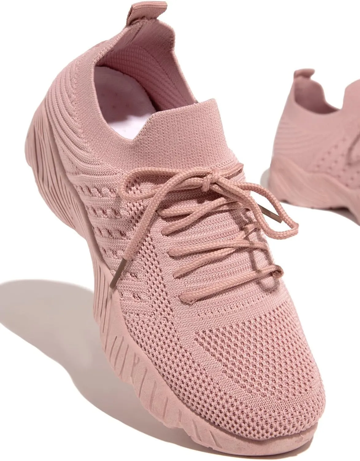 Lausiuoe Running Shoes For Women Arch Support Lightweight Tennis Shoes Non Slip Gym Workout Breathable Walking Sneakers