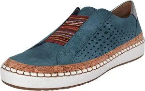 Lausiuoe Shoes for Women Sneakers Slip On Loafers Fashion Canvas Shoes Casual Classic Soft Comfortable Flat Walking Shoes