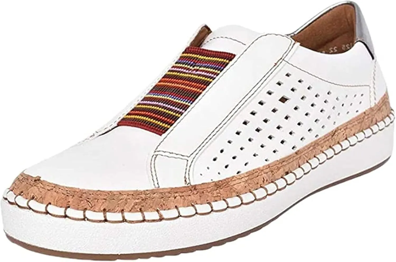 Lausiuoe Sneakers For Women Walking Shoes Comfortable Slip on Canvas Shoes Low Top Non Slip Fashion Casual Flat Loafers