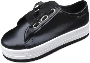 Lausiuoe Sneakers For Women Wide Width 8.5 Women's Fashion Canvas Shoes Round Toe Lightweight Non-Slip Flat Sneakers Classic Casual Fall Low Top Soft Comfort Breathable Slip On Walking Loafers