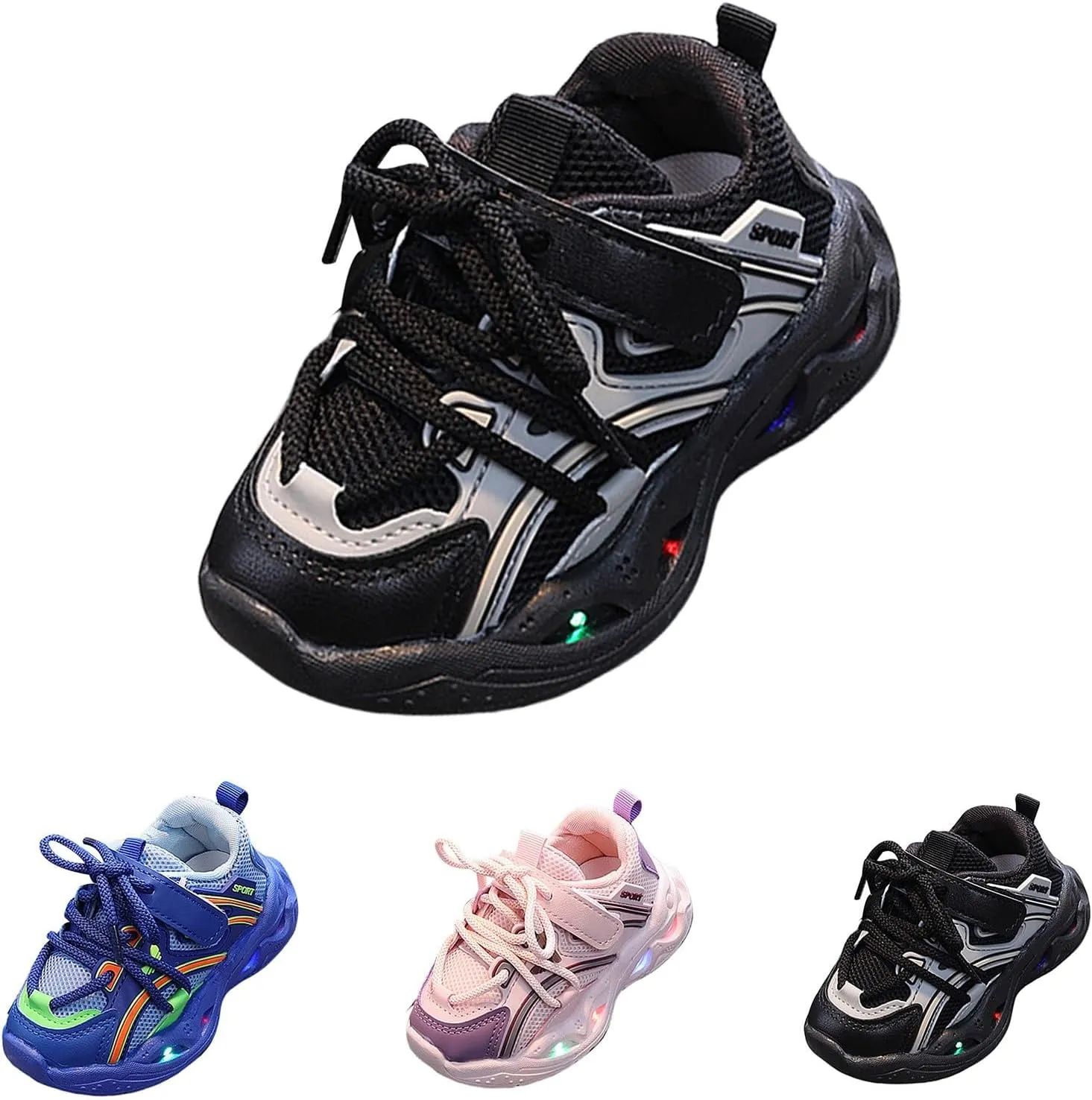 LED Shoes for Kids Light Up Shoes Boys Girls Fashion LED Lights Sneakers Kids Glowing Lightweight Cat and Girls Shoes