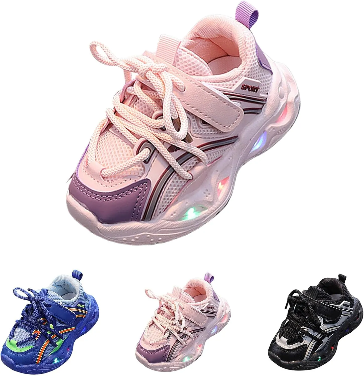 LED Shoes for Kids Light Up Shoes Boys Girls Fashion LED Lights Sneakers Kids Glowing Lightweight Cat and Girls Shoes