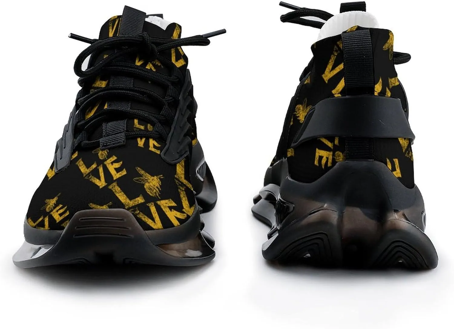 Love Bee Whisperer Men's Running Shoes Lightweight Walking Shoe Breathable Sneaker