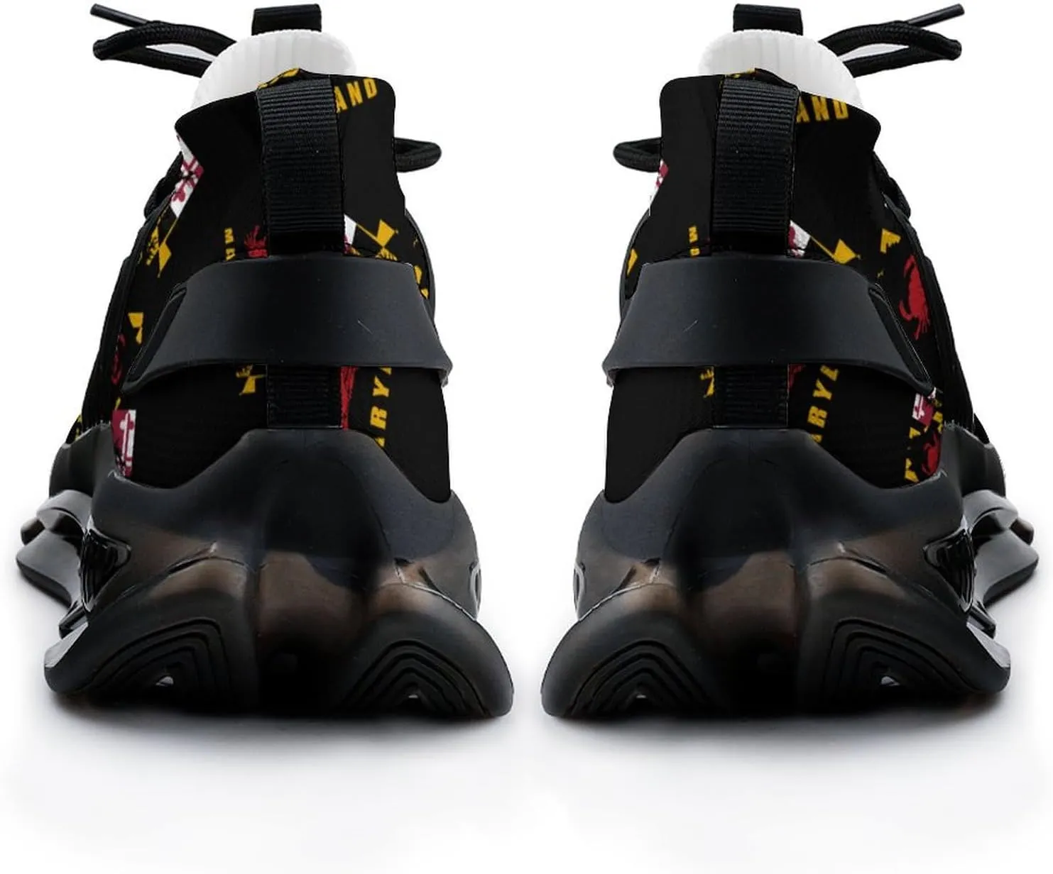 Maryland Map Crab Men's Running Shoes Lightweight Walking Shoe Breathable Sneaker