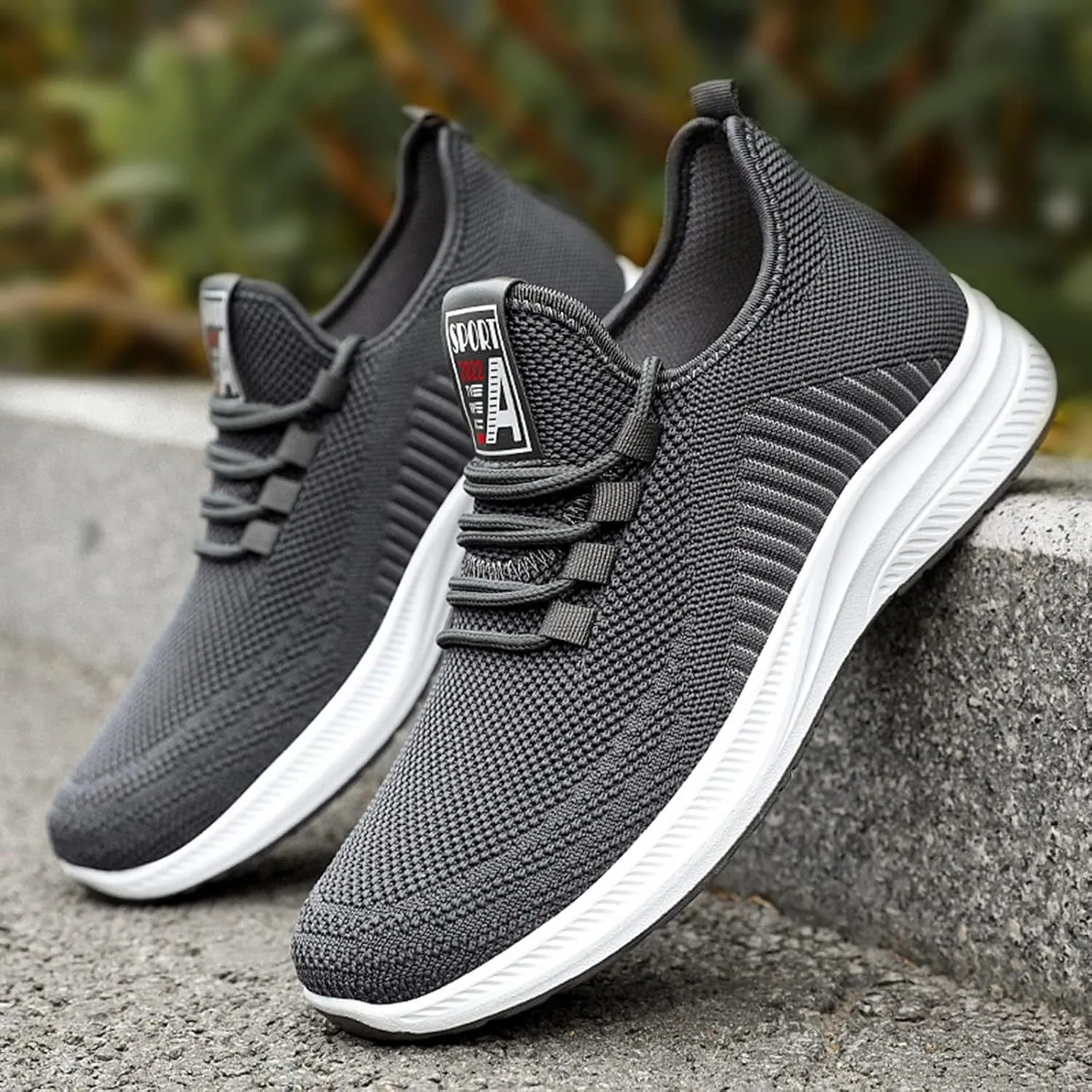 Men and Winter Comfortable Fashion Lightweight Breathable Soft Solid Color Slip On Sneaker Crease Shield Men Shoes