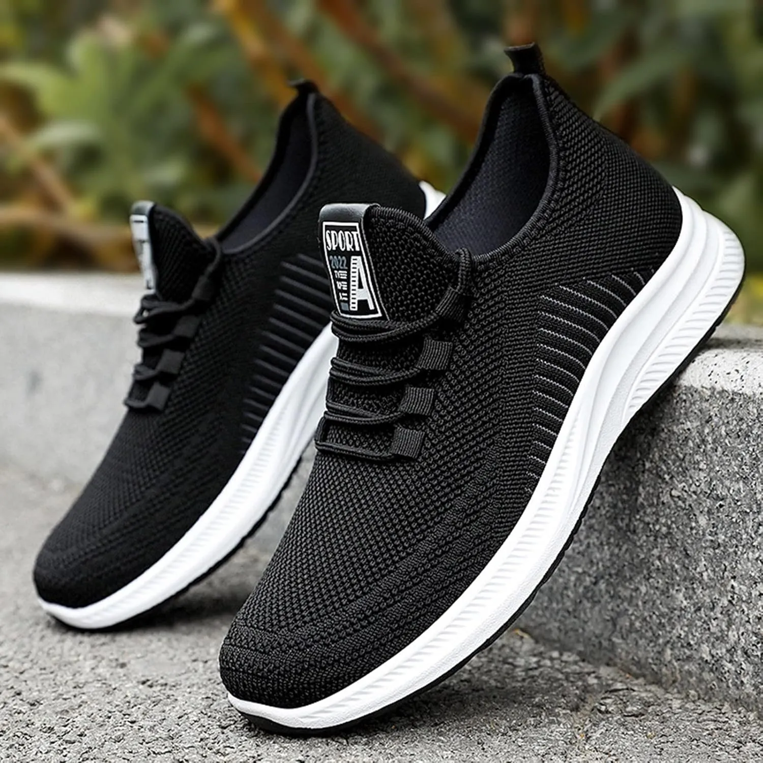 Men and Winter Comfortable Fashion Lightweight Breathable Soft Solid Color Slip On Sneaker Crease Shield Men Shoes